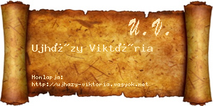 Ujházy Viktória névjegykártya