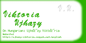 viktoria ujhazy business card